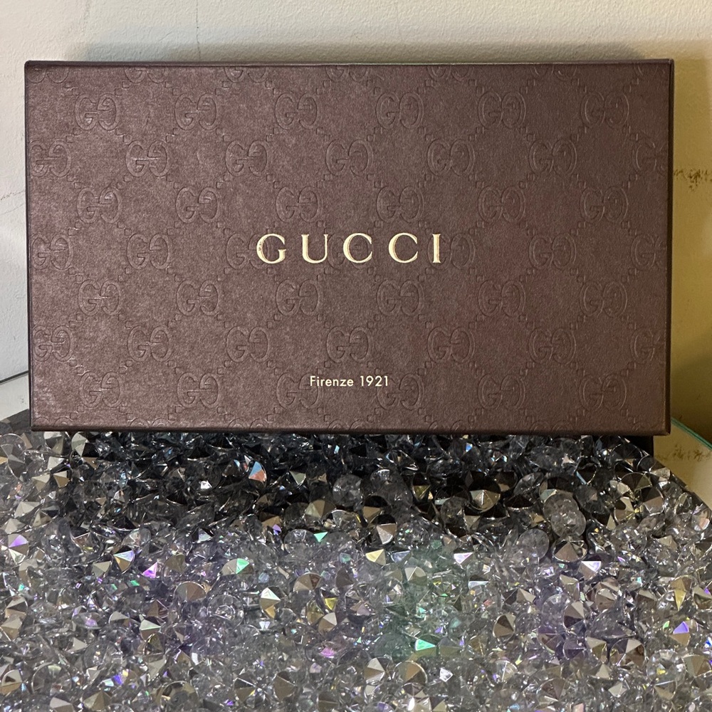 Gucci Guccissima Dark Chocolate Leather Continental Embossed GG long Wallet. - Picture 2 of 10